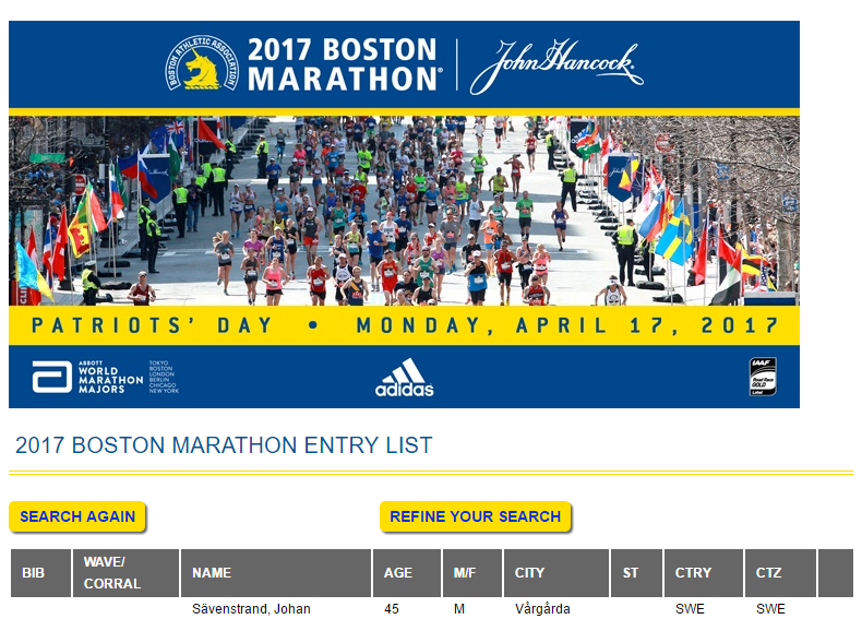 BQ 2017 Boston Marathon Joggingskor.nu