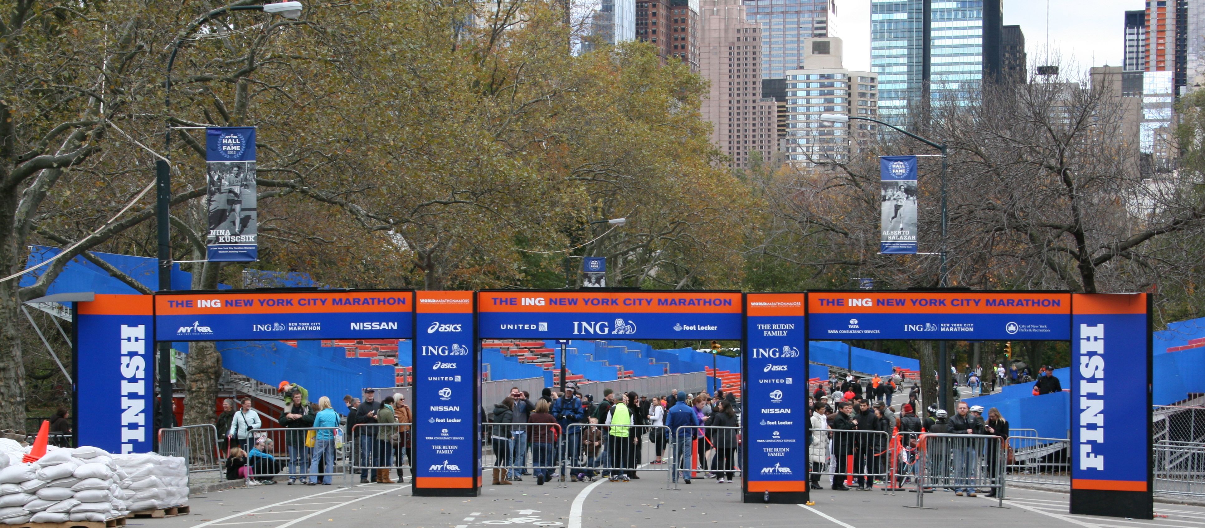 ING New York Marathon Finish Line